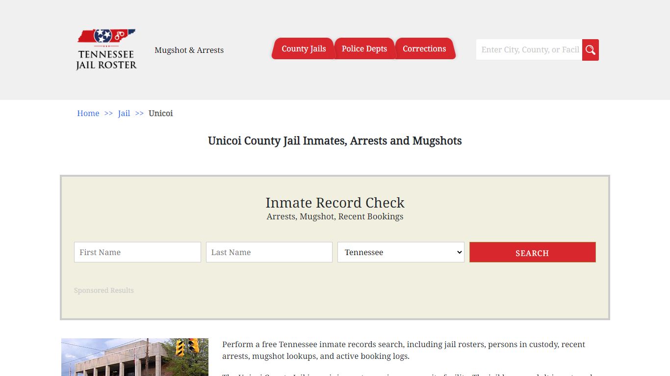 Unicoi County Jail Inmates, Arrests and Mugshots