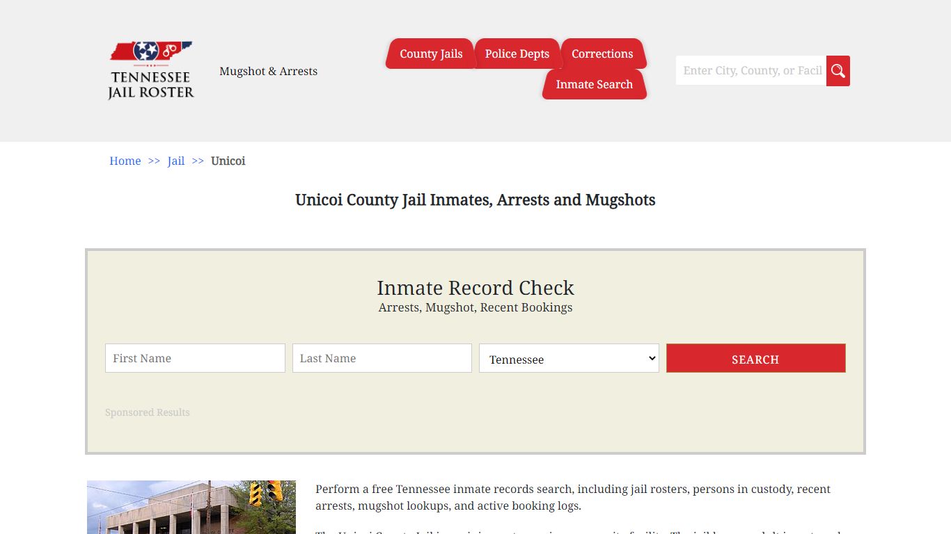 Unicoi County Jail Inmates, Arrests and Mugshots
